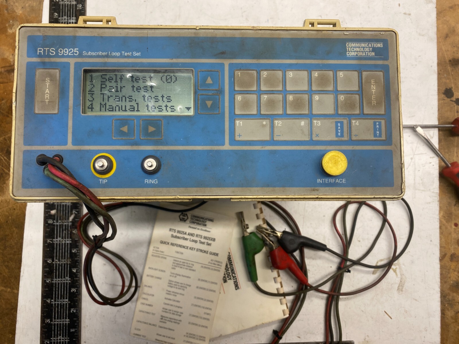 Communications Technology Corporation RTS 9925 Subscriber Loop Test Set