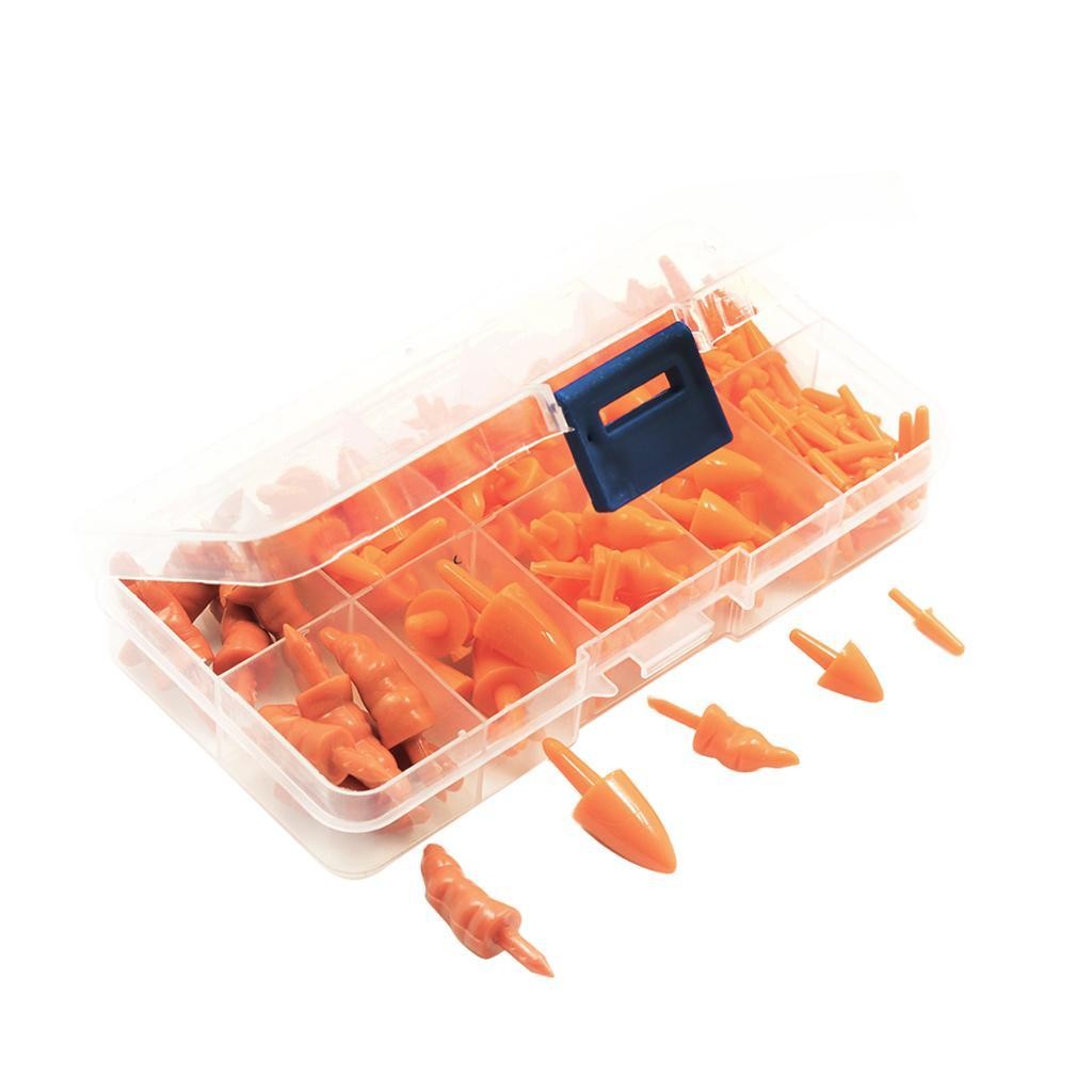 160x Carrot Nose Miniature Snowman Snowmen Realistic Orange Nose for Decorative