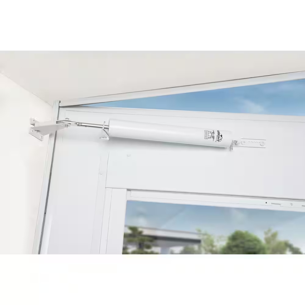 Pneumatic Closer W/ TS, Standard Duty, White
