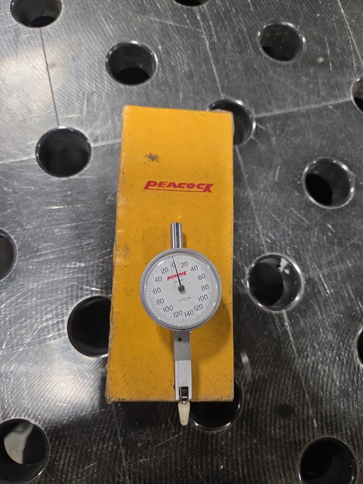 Peacock Pic-Test PC-2 Dial Test Indicator, Jeweled, 0.002mm, Metric