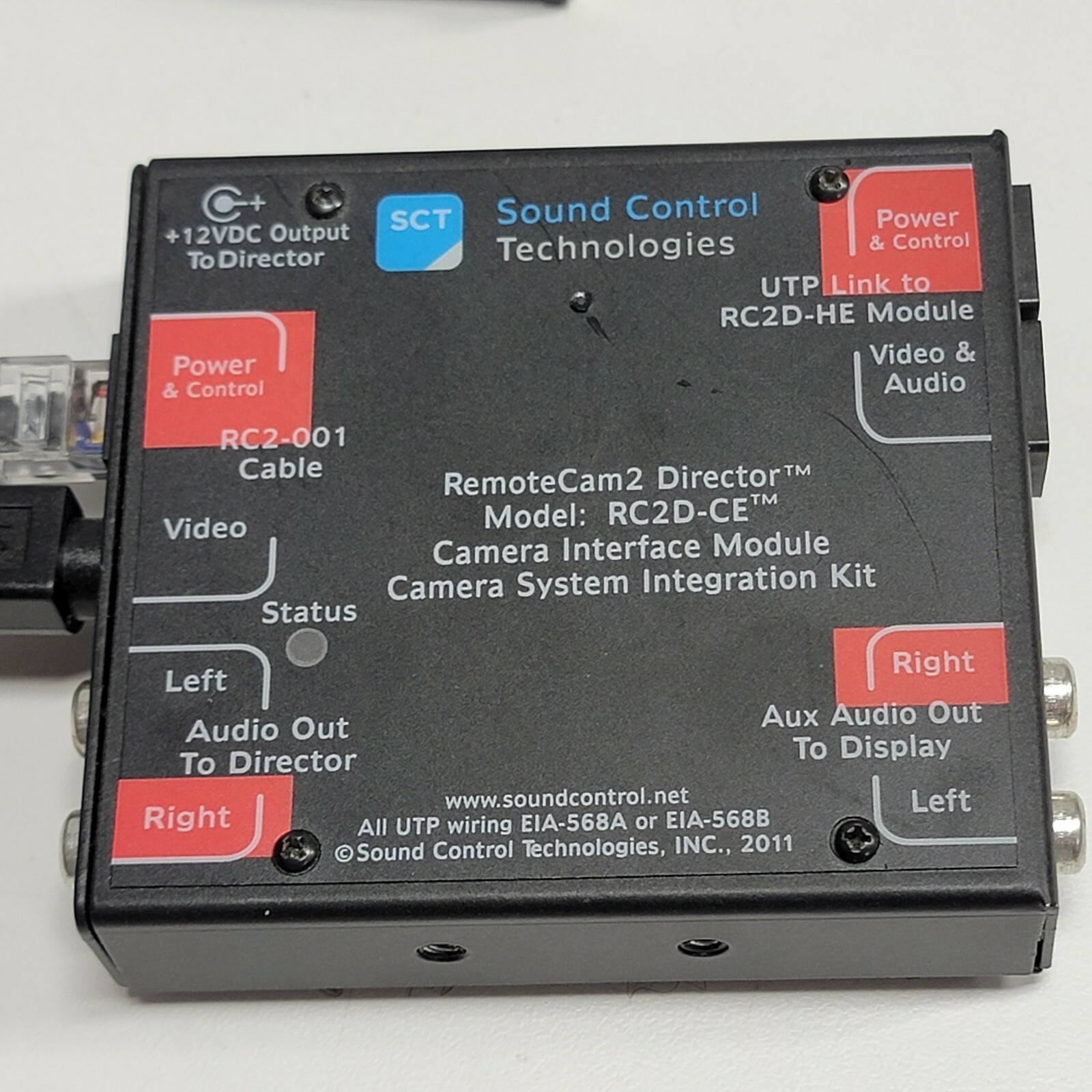 Sound Control Technologies RC2-Director Model RC2D-CE Camera System Integration