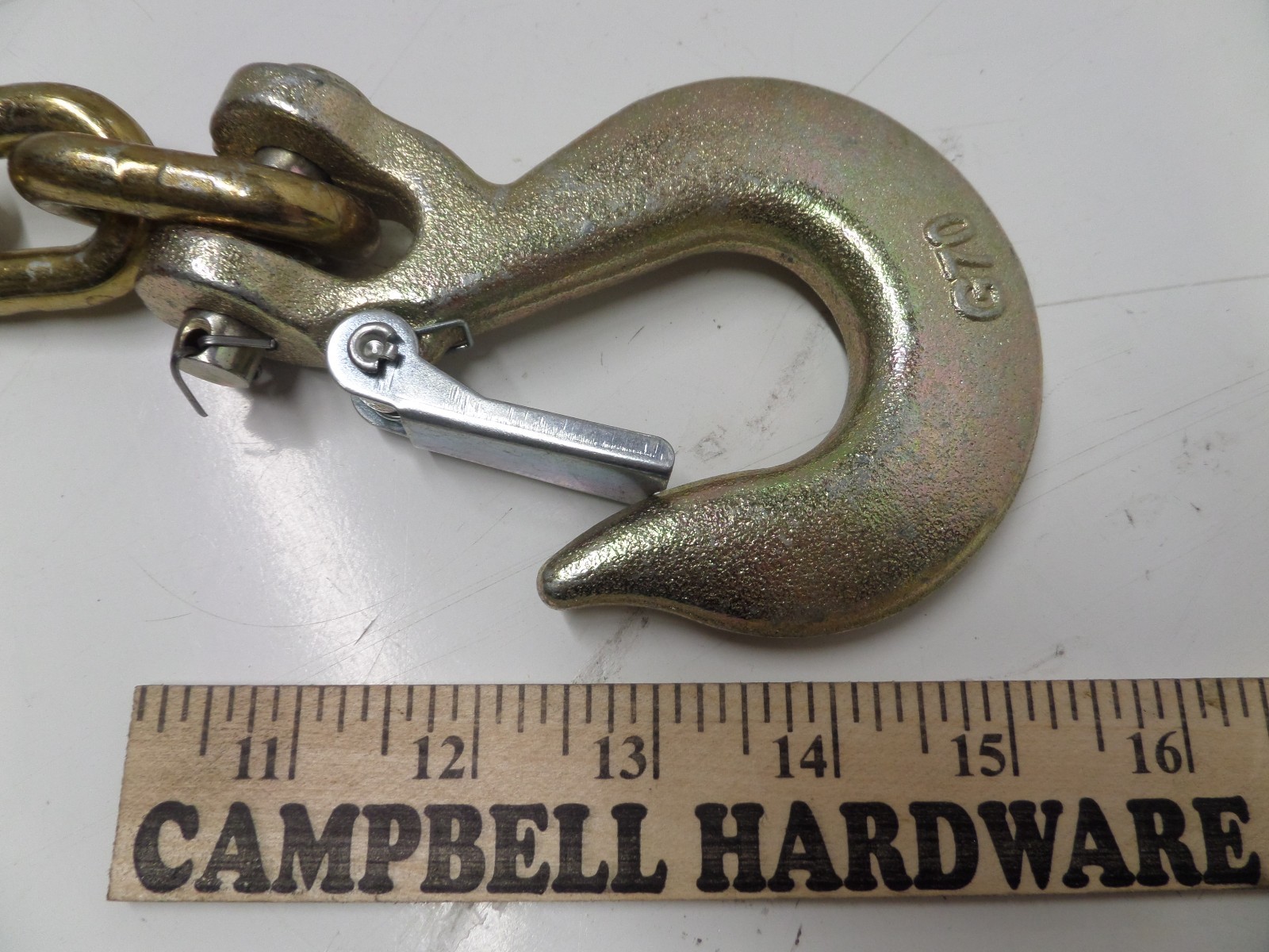 Auto Body Frame Machine Pull Chain 3/8" x 5' Grade 70 with 3/8" Clevis Slip Hook