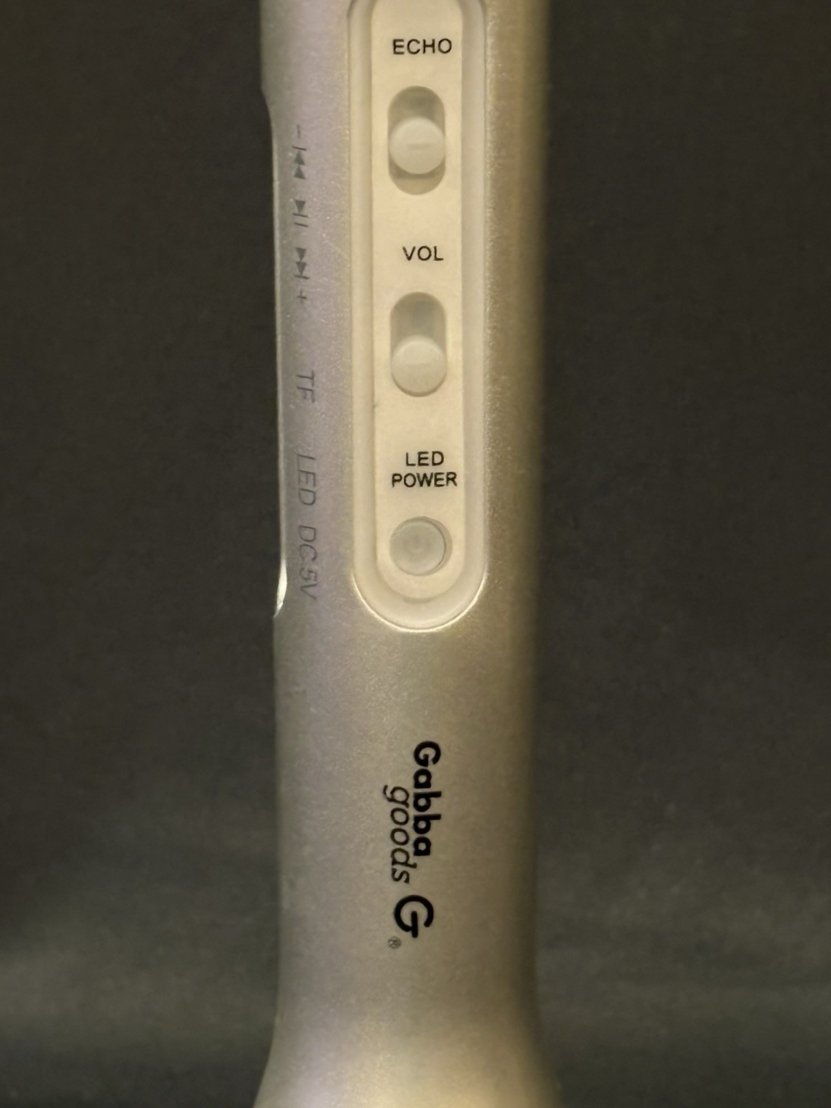 Gabba Goods.  Karaoke Microphone, Bluetooth For Music, Has Echo Feature.