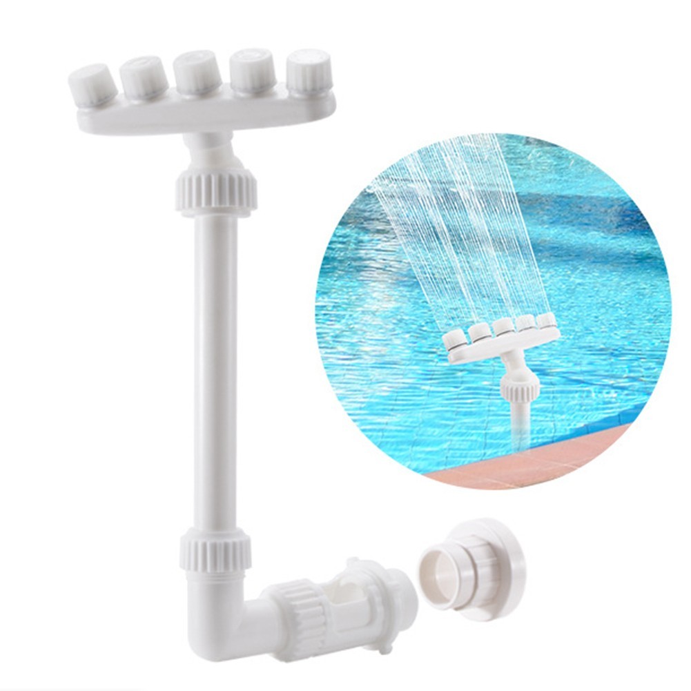 Adjustable Pool Fountain Customizable Fountain Five Heads Nozzle Design