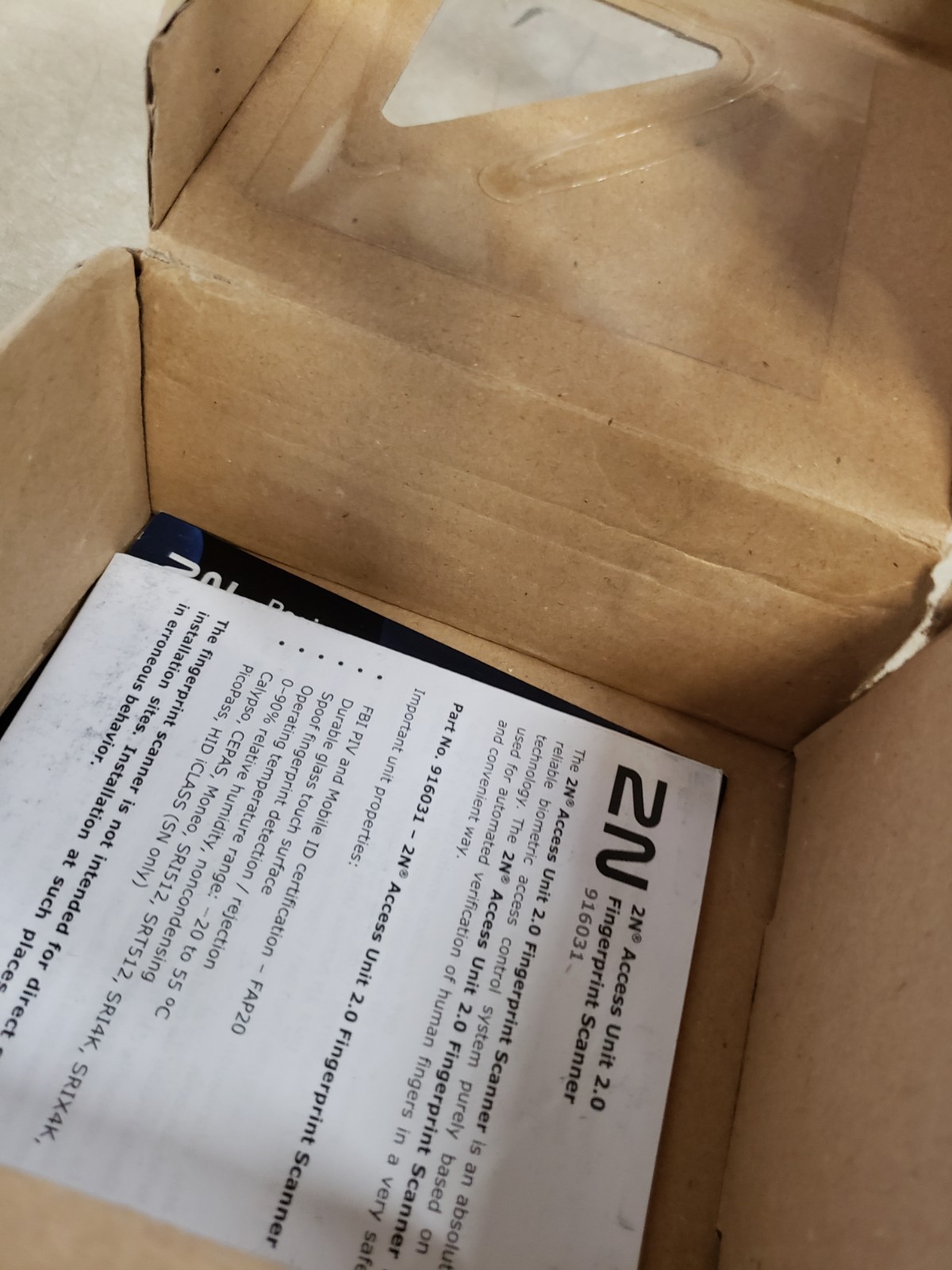 2N Access Unit 2.0 Fingerprint Reader (02263-001)