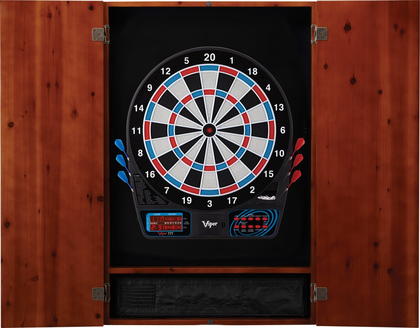 Viper By Gld Products Metropolitan Solid Wood Dartboard Play-Ready Bundle
