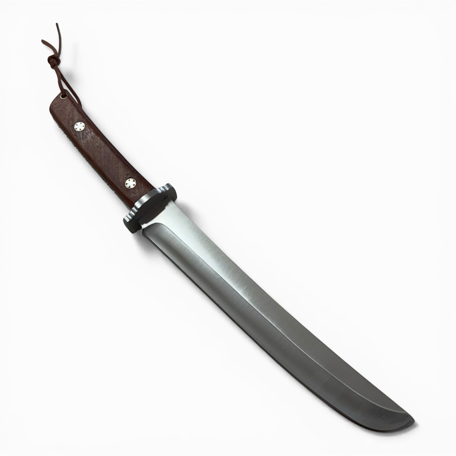Tan Ren Tanto Fixed Blade Knife 8.3” 5Cr15MoV Full Tang Wood Handle+ Free Folder