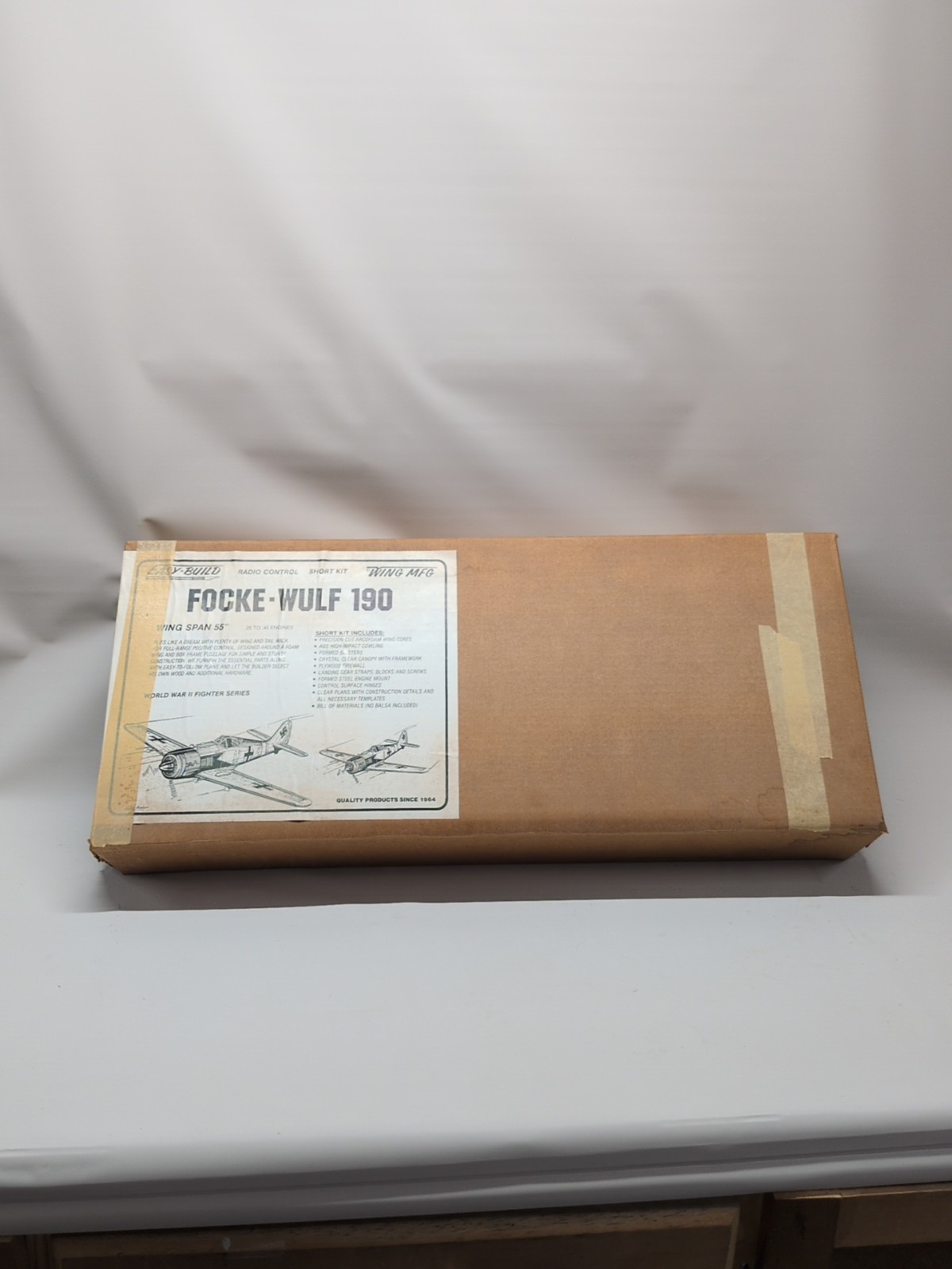 Wing MFG Focke-Wulf 190 RC Short Kit 55" Wing Span