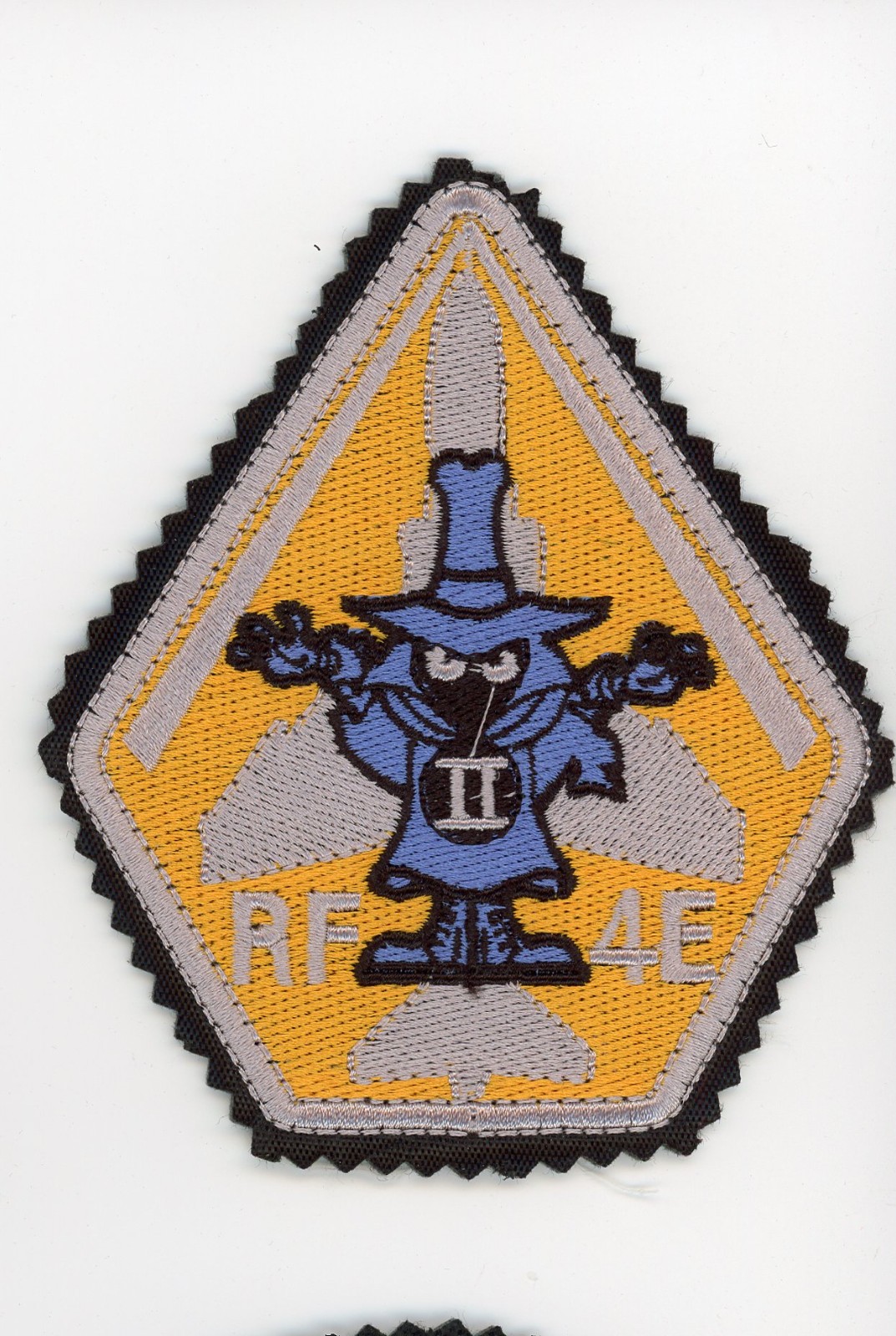 PATCH IRAN IRIAAF F-4 PHANTOM TRIANGLE WHITE SPOOKY yellow black SEW ON PARCHE