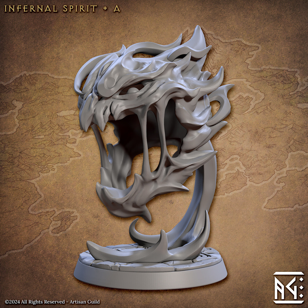 Infernal Fire Spirit A - Monster - Artisan Guild - Dungeons and Dragons
