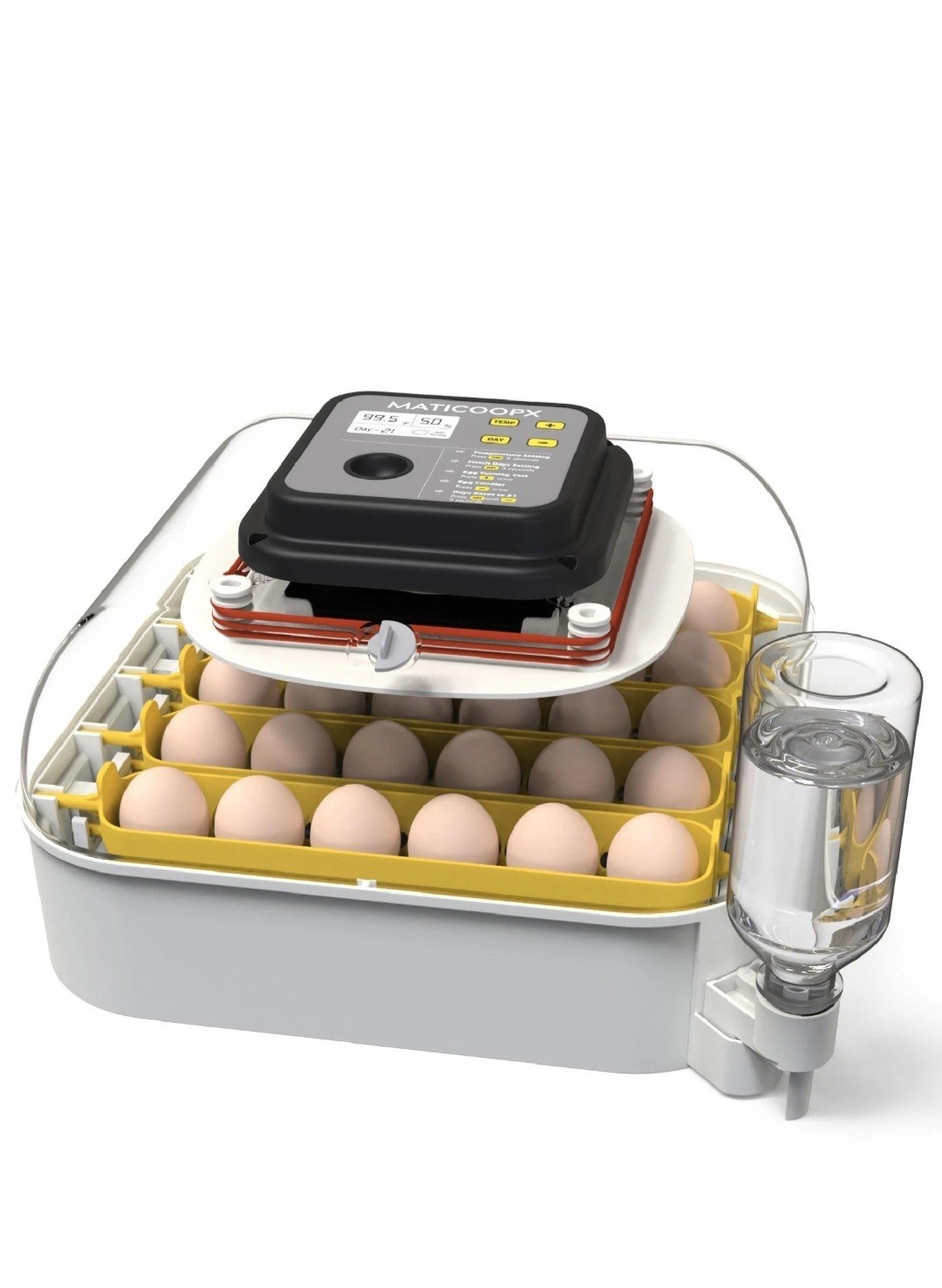 MATICOOPX 30 Egg Incubator with Humidity Display, Candler, Automatic Turner,