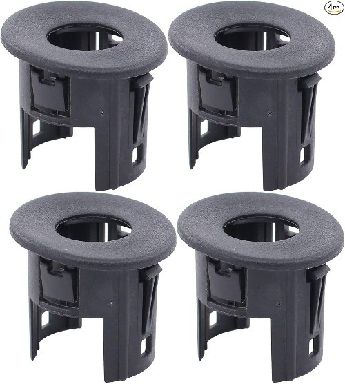 4Pcs Black Rear Bumper Parking Aid Assist Sensor Bracket Bezel Housing 25844782
