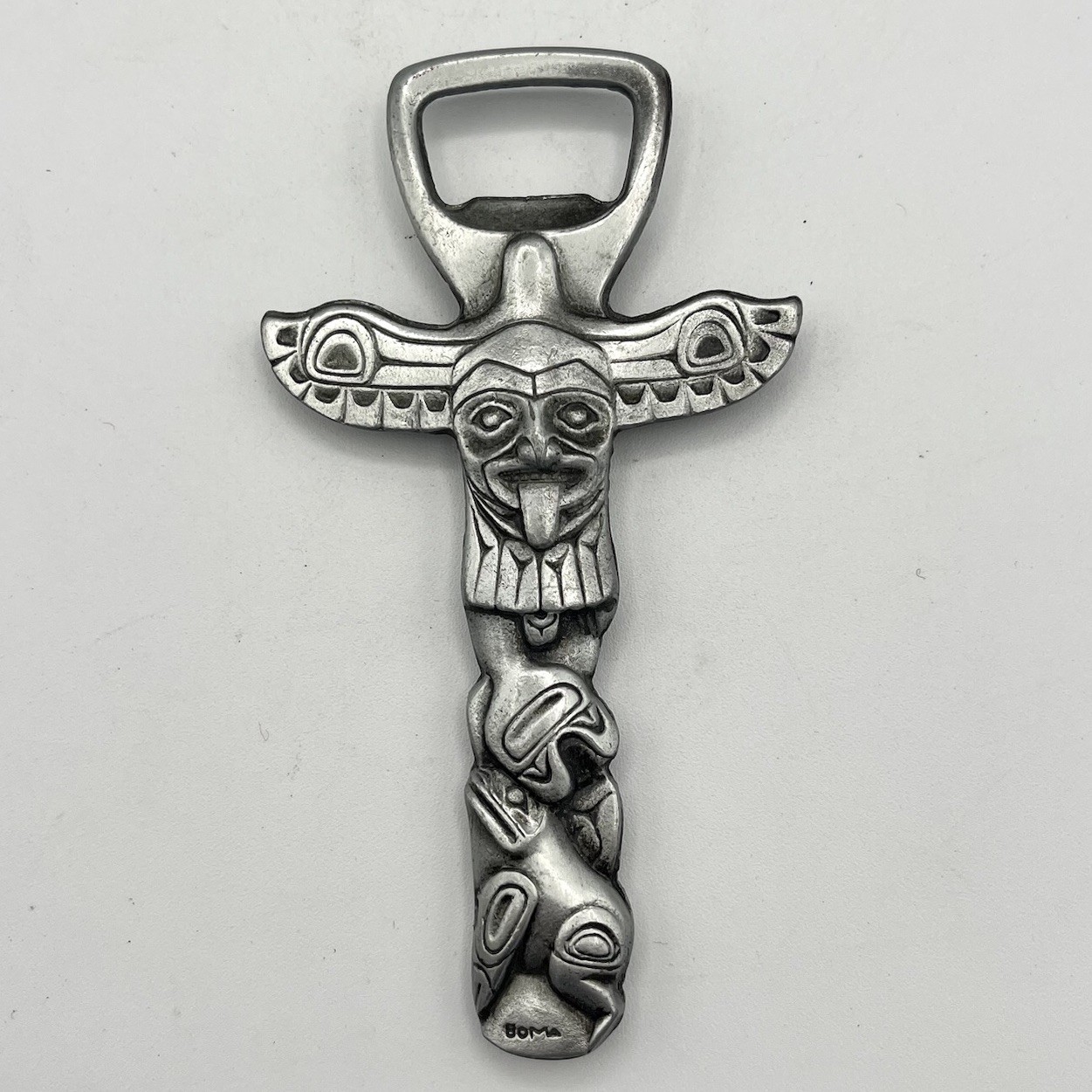BOMA Silver Totem Pole Bottle Opener Made in Canada