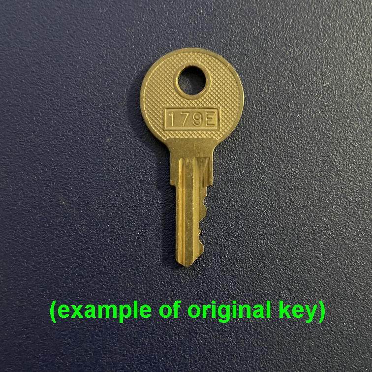 (2) or (3) Hon Filing Cabinet Replacement Keys Cut Key Code 101E - 225E