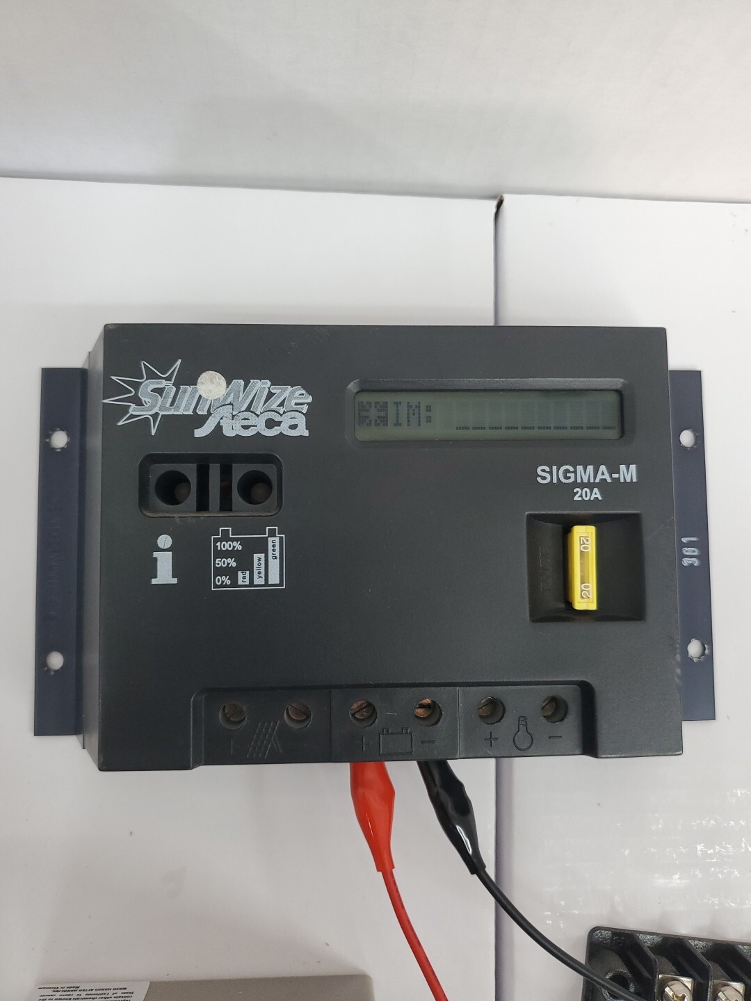 SunWize Steca SIGMA-M Solar Charger Controller 20A 12/24V w/ Connection Block
