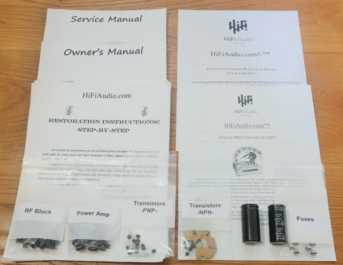 Pioneer SX-450 rebuild restoration recap upgrade kit repair filter capacitor