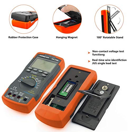 Automotive Multimeter Engine Analyzer, Digital DMM Meter AI Automotive DMM