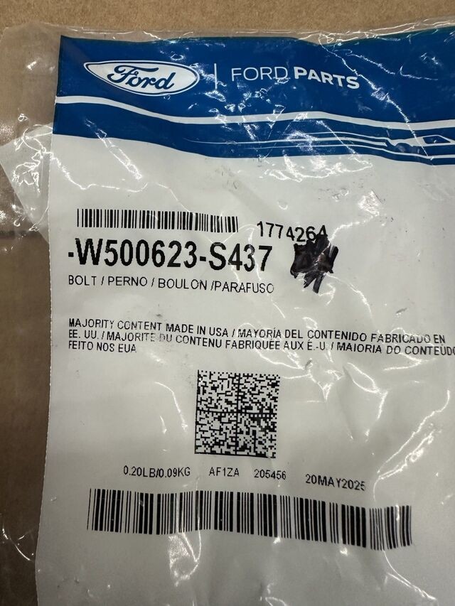 Genuine Ford Clutch Assembly Bolt W500623-S437