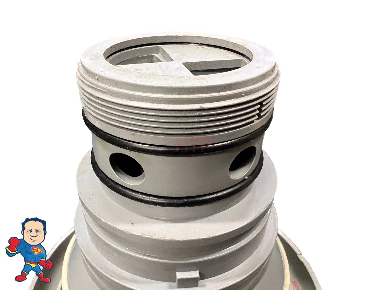 7 3/8" Face Diameter Crossfire Jet Gray Smooth Threaded In the back Master Spa