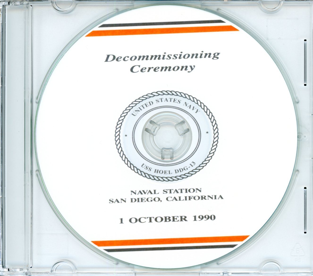 USS Hoel DDG 13 Decommissioning Program 1990 United States Navy