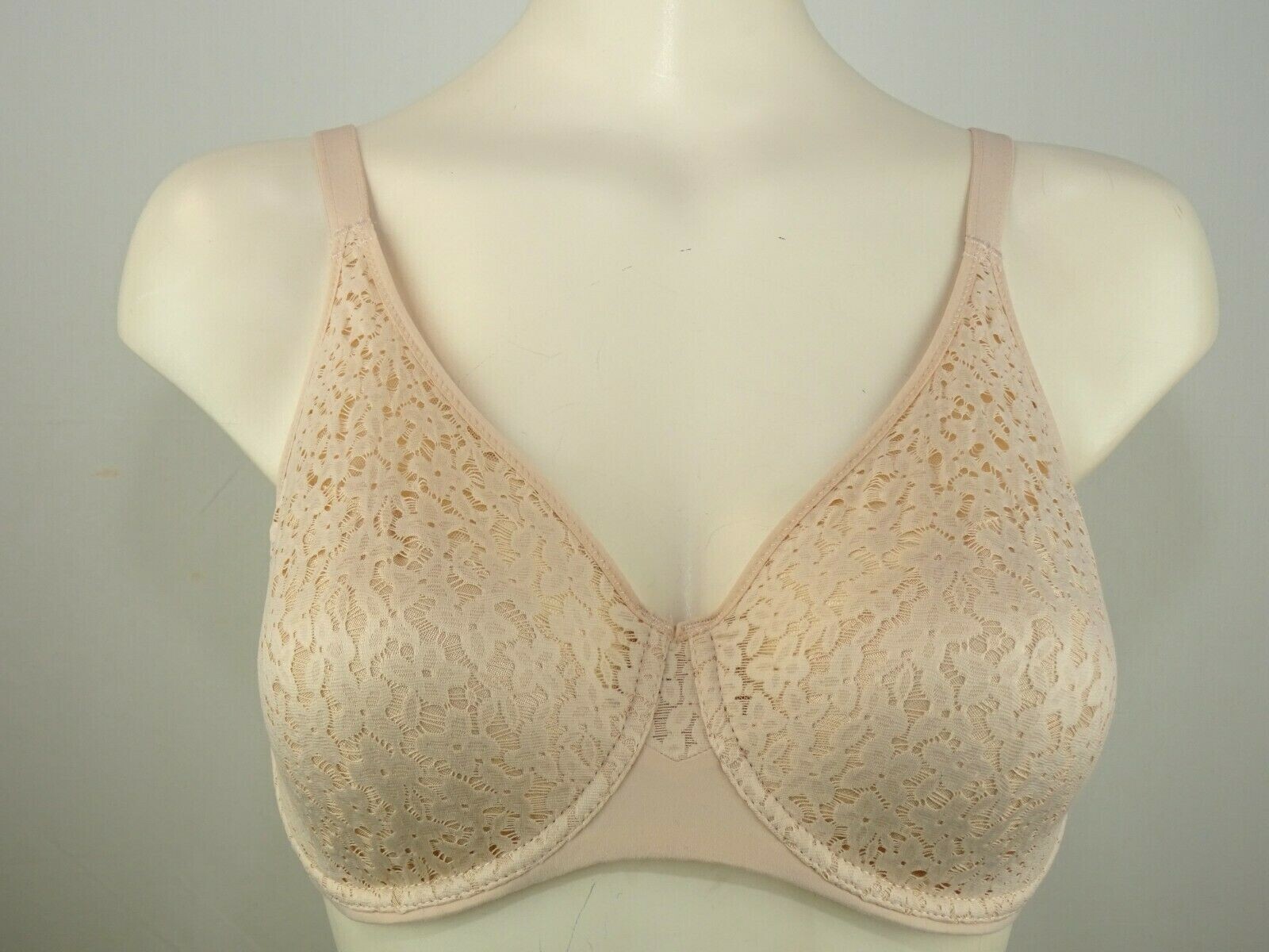 Chantelle Group 13F1 Underwire Unlined Mesh Rose Full Coverage Bra size 34D