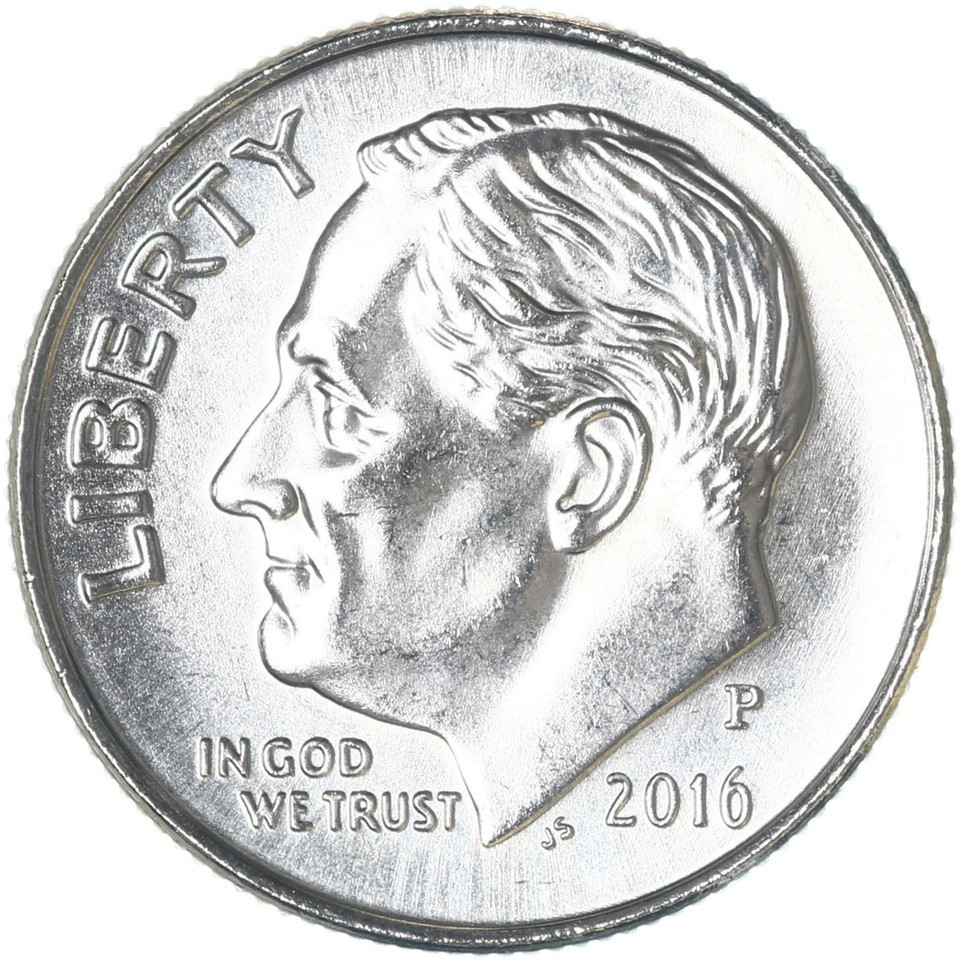 2016  P   Roosevelt Dime - BU