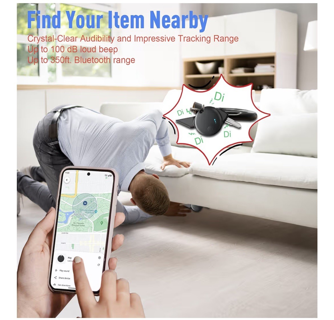 Tracker Tag 4 Packs Tracker, Smart Tag Locator Tracking Device,Key Finders