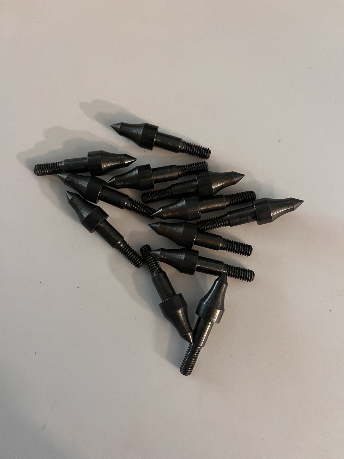 12 VINTAGE OLD STOCK 5/16” 90 GRAIN SCREW-IN TARGET/FIELD ARROW PRACTICE POINTS