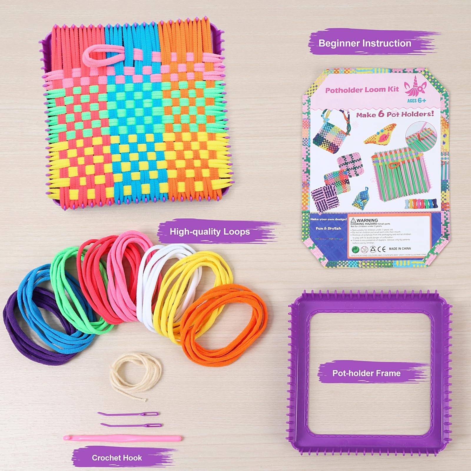 Weaving Loom Kit Toy - Birthday Gifts for Kids 6 7 8 9 10 11 12 Years Old - A...