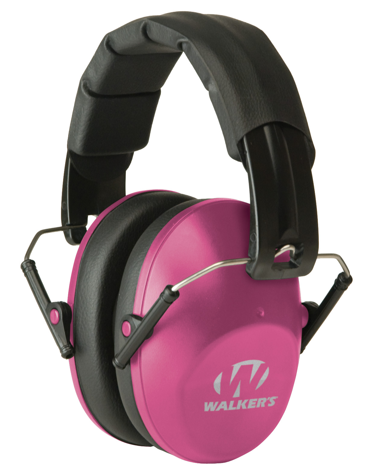 Walker's GWPFPM1PNK Pro Low Profile Passive Muff 22 dB Over Head Pink/Black