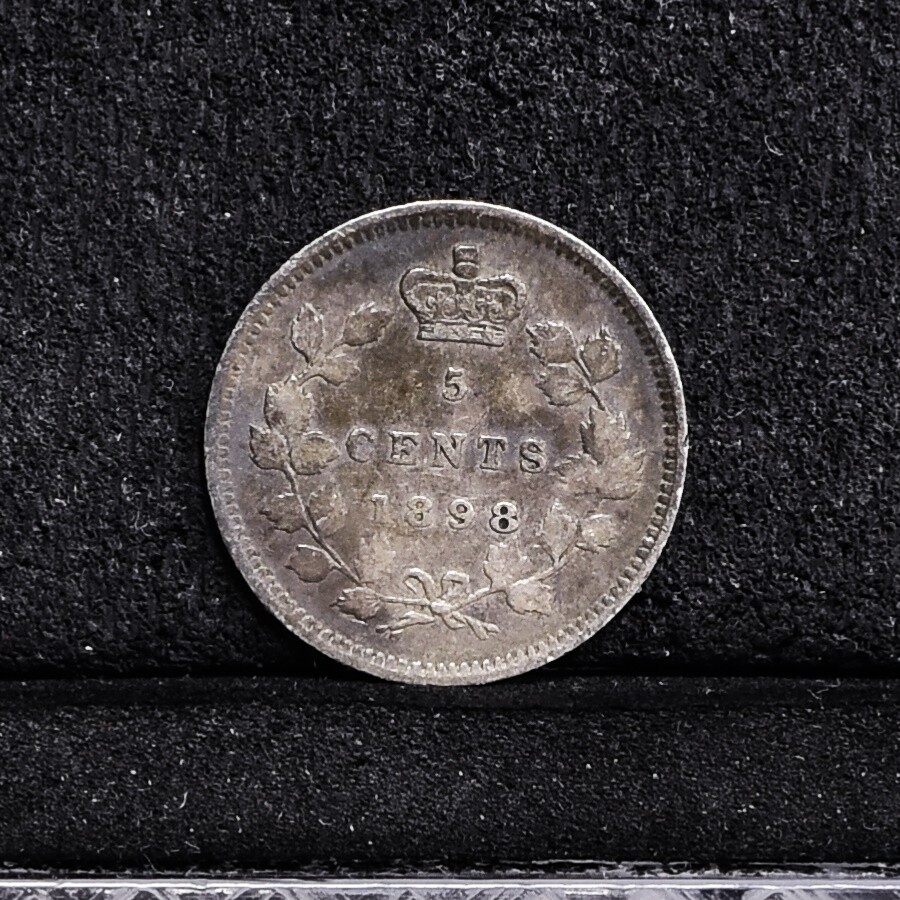 1898 Canada Silver 5 Cents - VF (#35960)