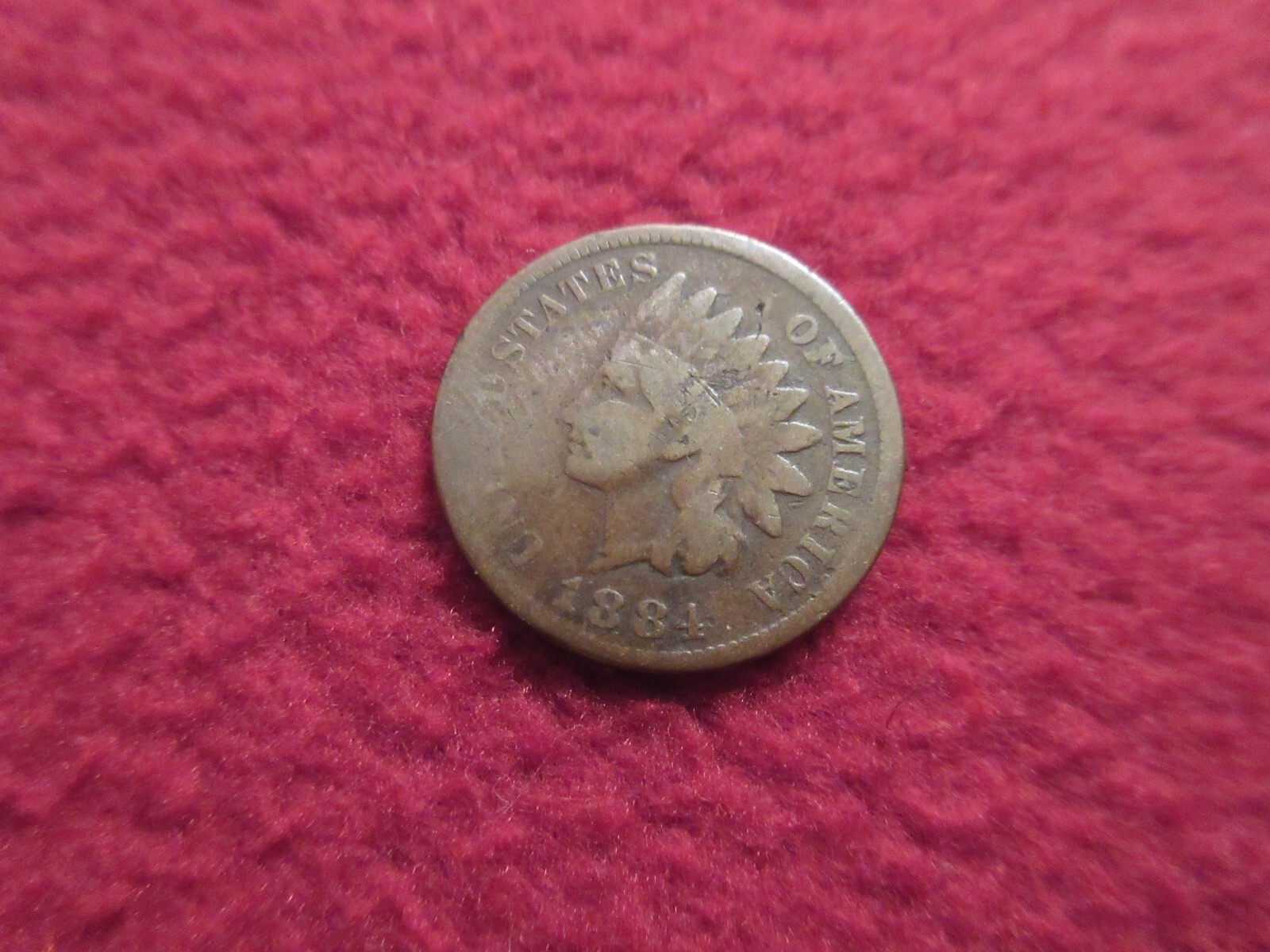 1884 DATED INDIAN CENT ORIGINAL