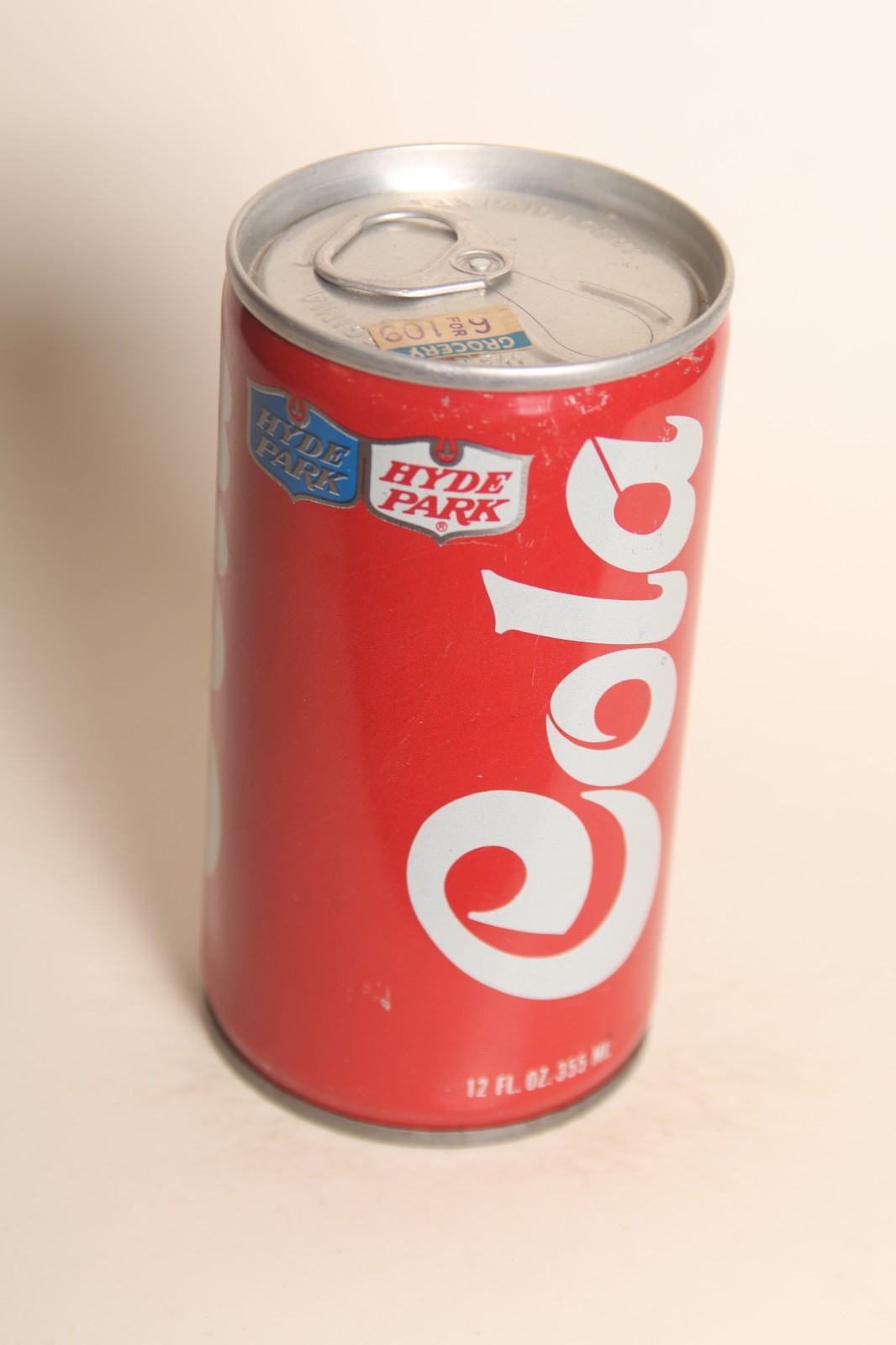 Hyde Park Cola soda can - 12oz