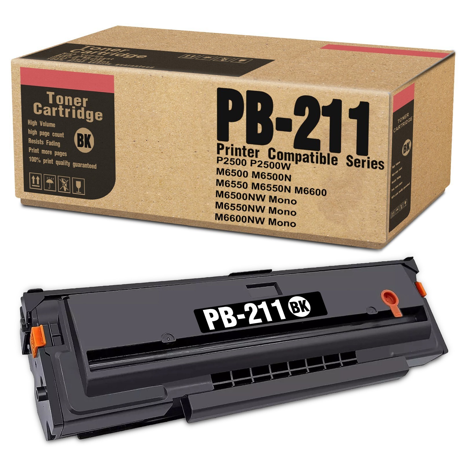 PB-211 Toner Replacement for Pantum P2500 P2500W M6600NW (Black, 1-Pack)