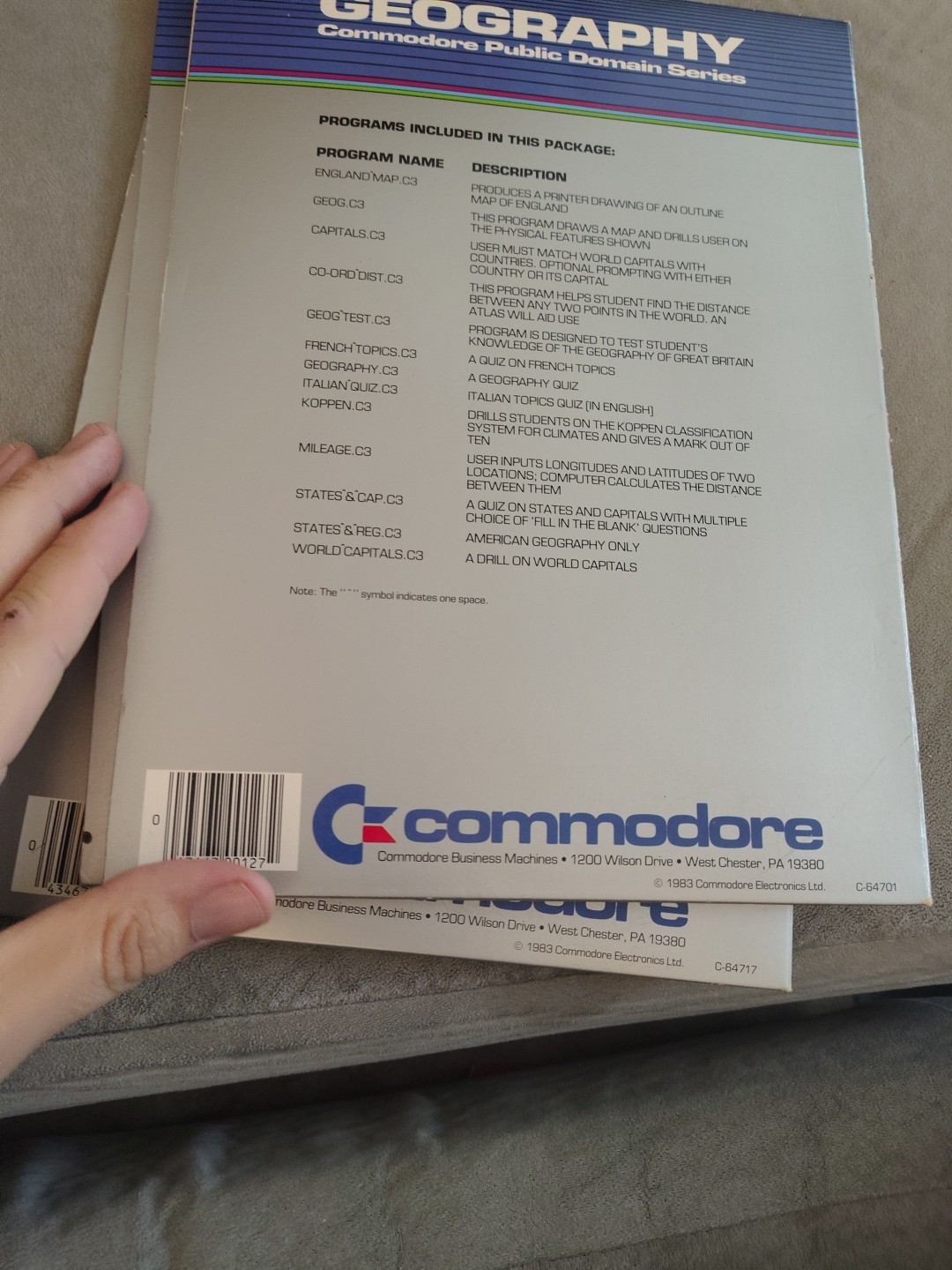 Commodore 64 Public Domain Series Math Viii Comp Science And Geography