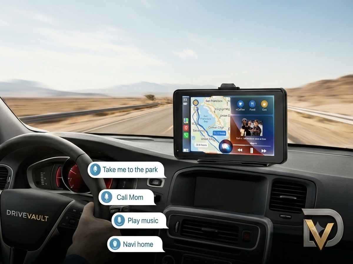 DriveVault 7” Wireless Apple CarPlay & Android Auto Smart Screen