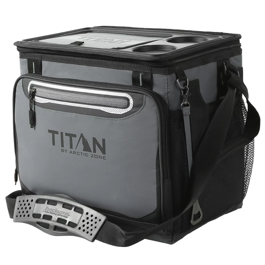 Titan By Arctic Zone 40 Can Collapsible Cooler - Gray. - READ DESCRIPTION