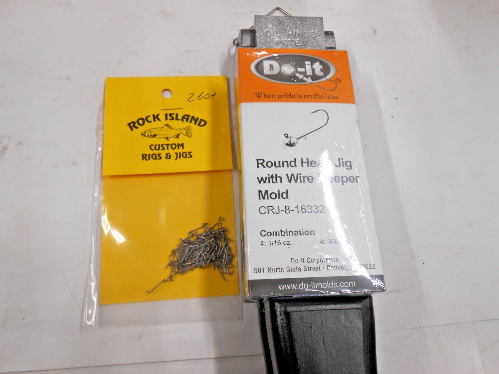 3507 DO-IT Round Head Keeper Jig Mold 1/16-3/32 oz 100 Wire Keepers included