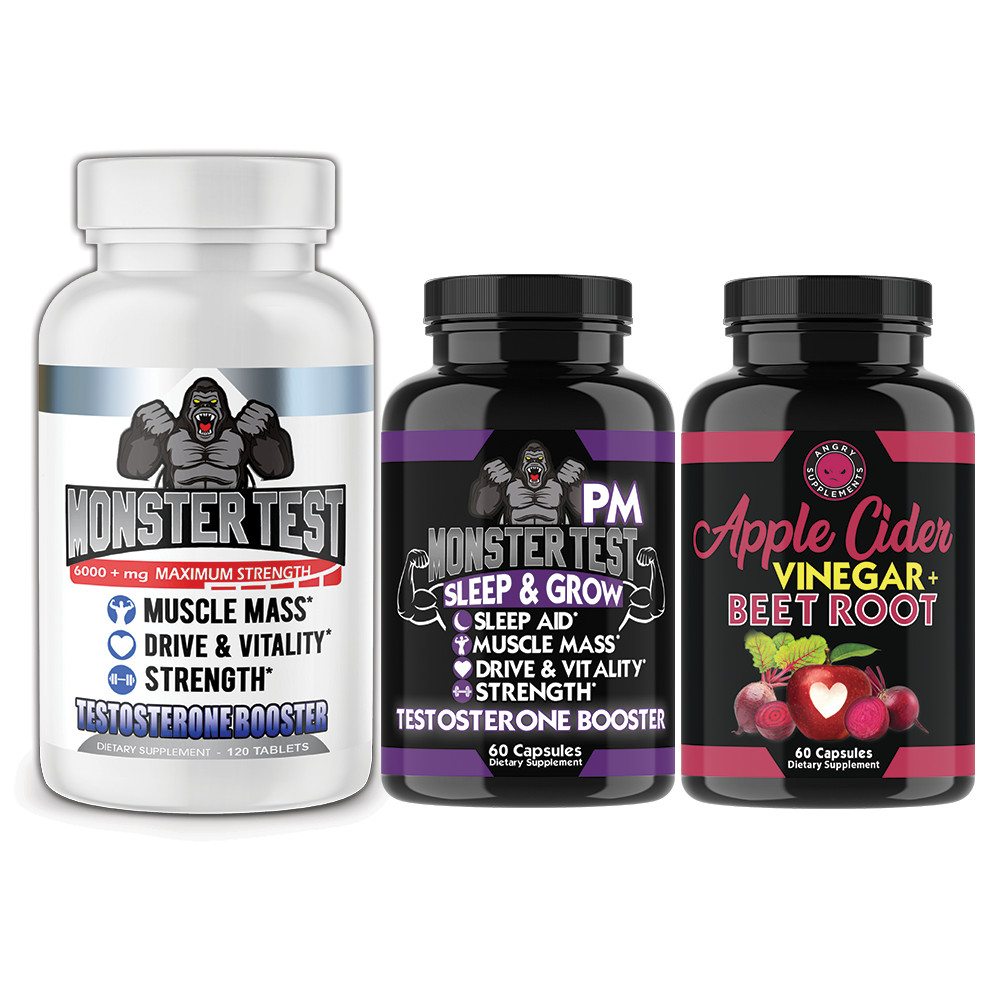 Test Booster Monster Test, Monster PM and Apple Cider Vinegar Beet Root