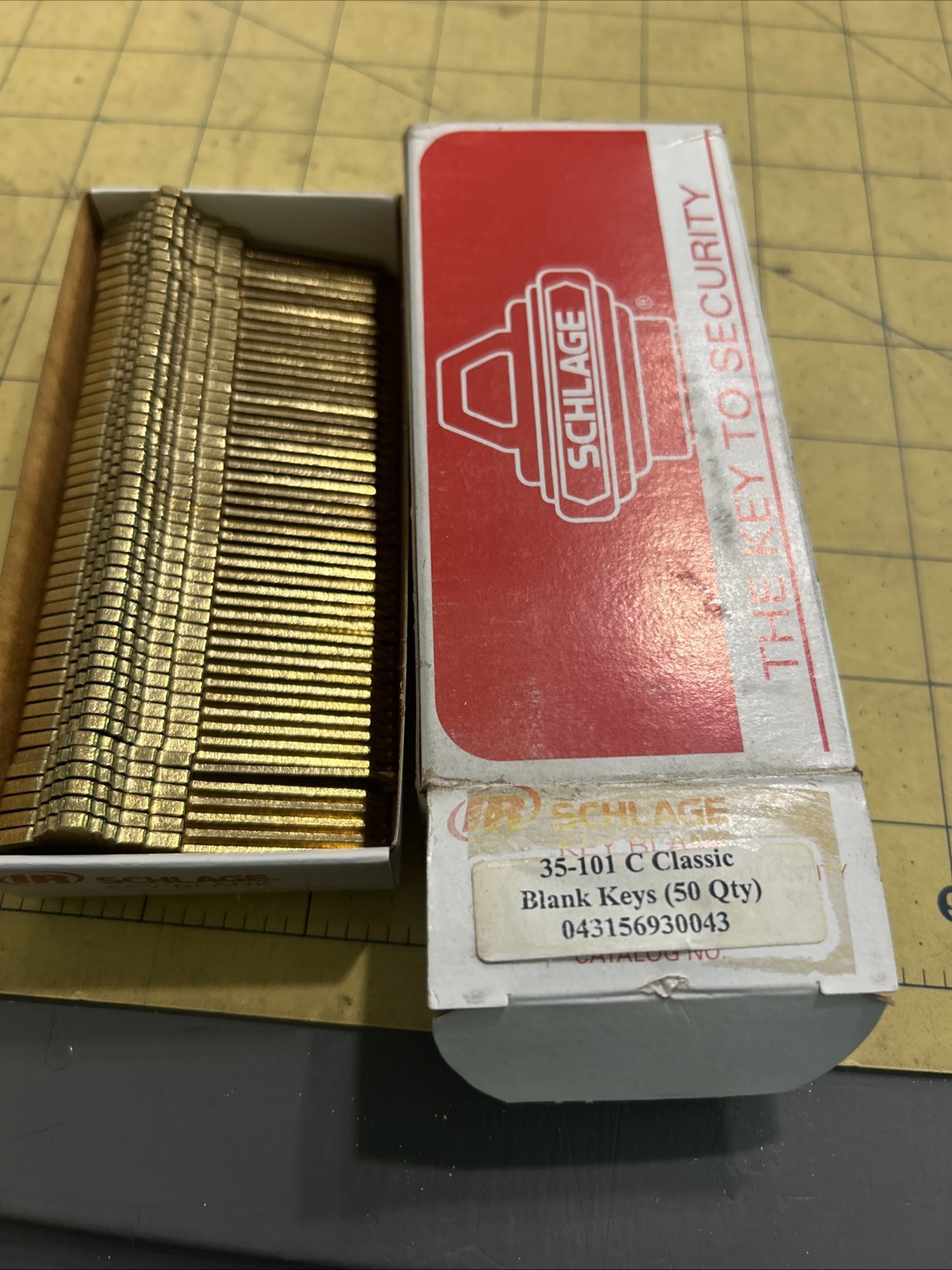 Schlage 35-101 CE Key Blanks CE Keyway 5 Pin Nickel Silver Box of 50