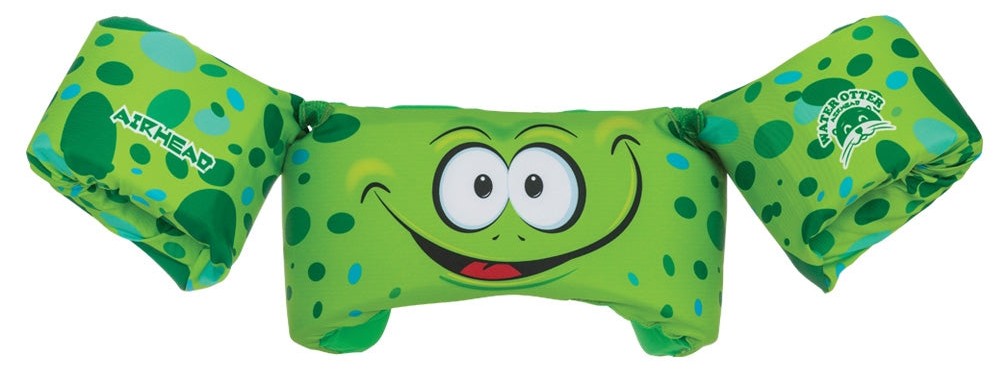 Airhead Frog Water Otter Premium Child Life Vest Green OS