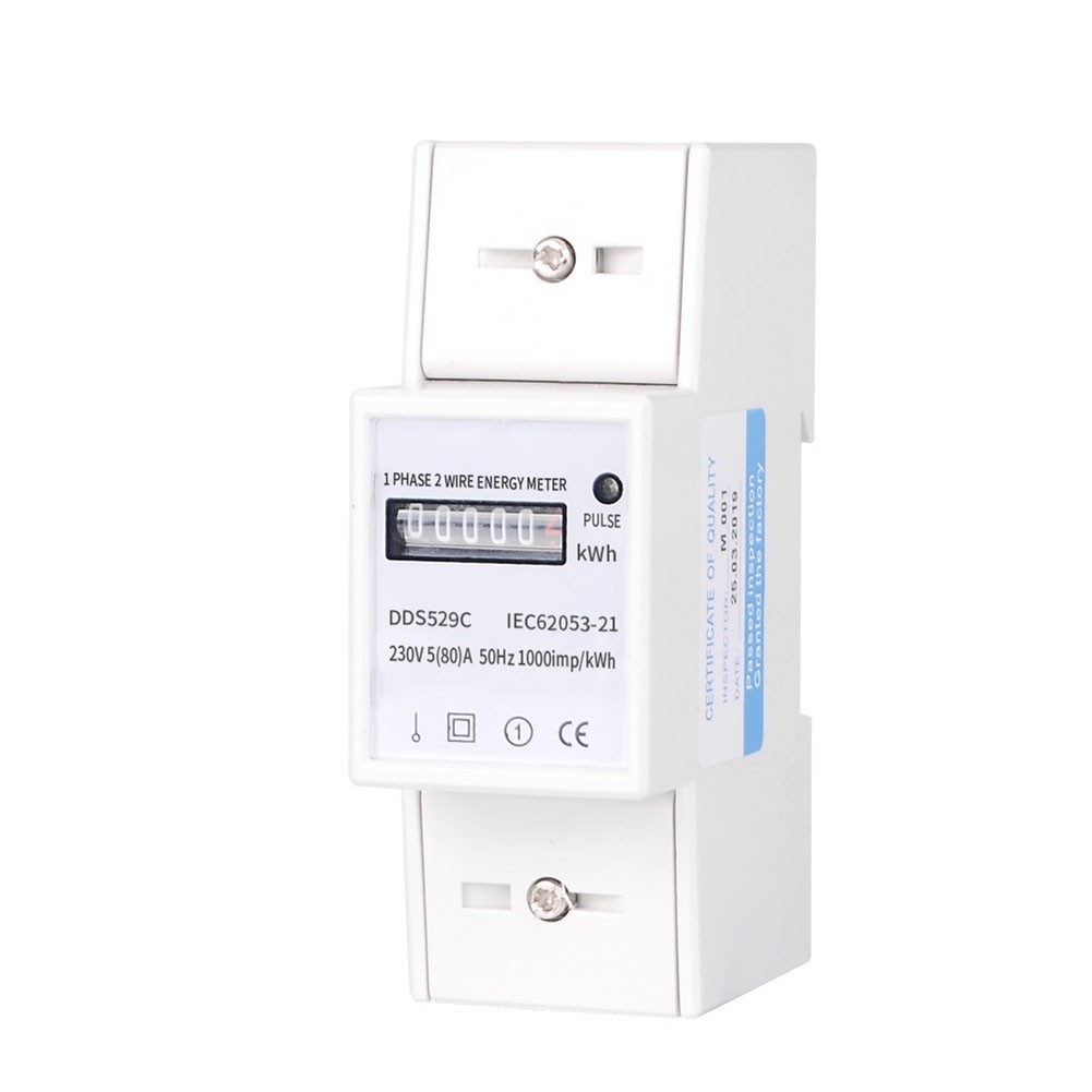 Energy Monitoring Solution 80A Electricity Meter Max Measurement 999999.9 KWh