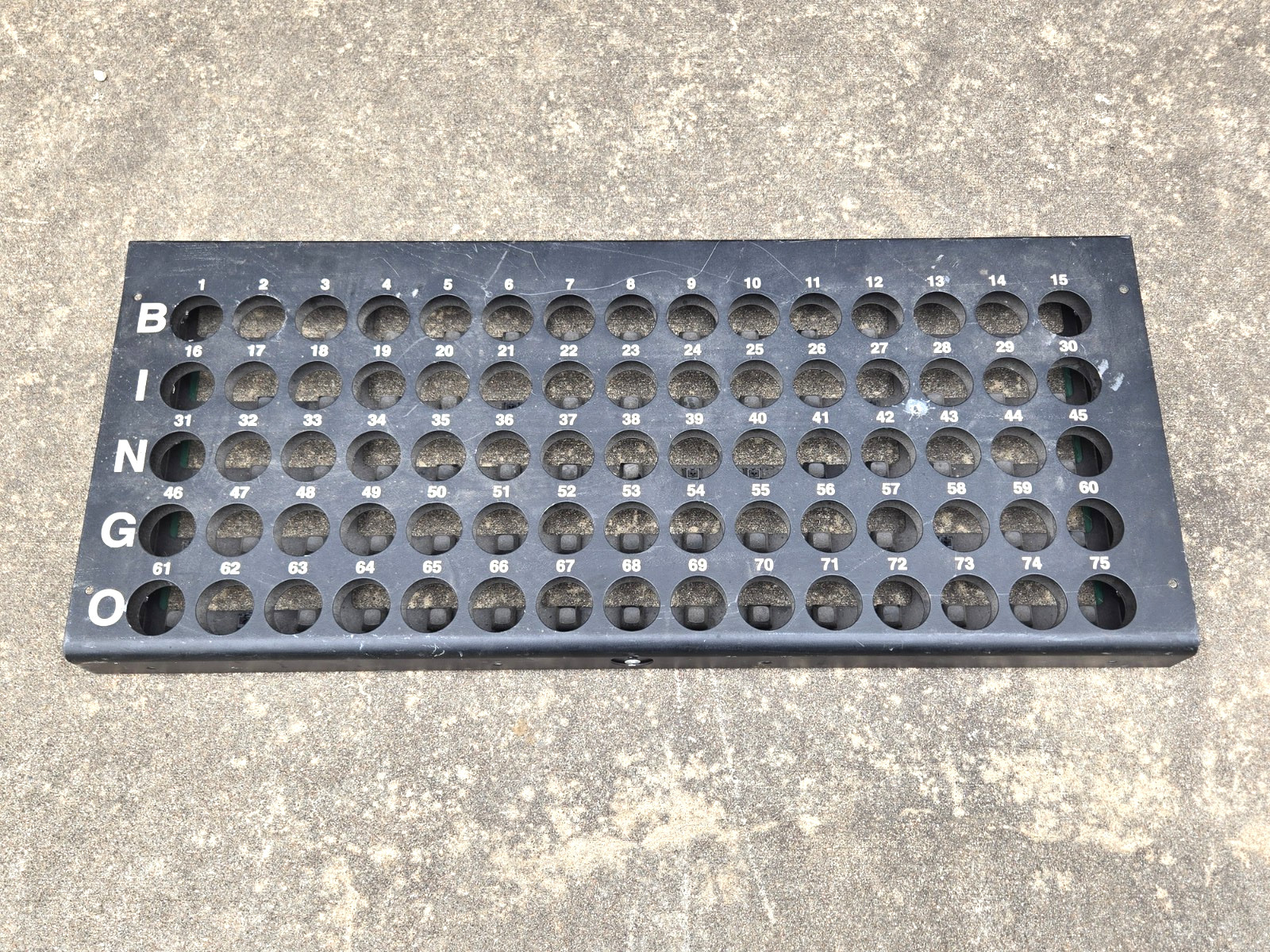LIGHT UP GAMING BINGO BLACK CALLING BOARD