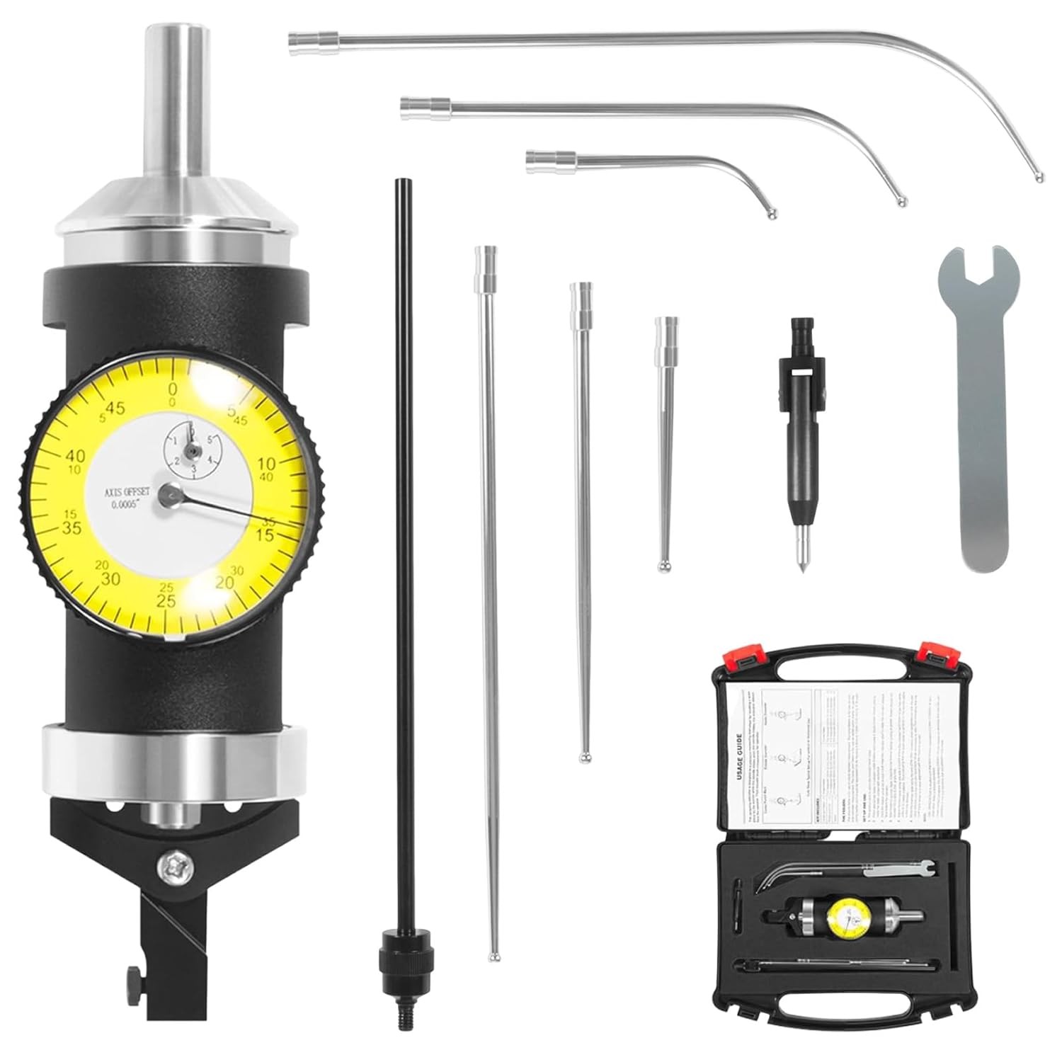 Coaxial Centering Indicator Co-Ax Precision Milling Machine Test Dial .0005 CNC