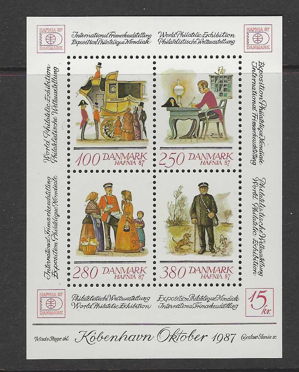 Denmark 1986 HAFNIA bl. 3 MNH  (af869a)