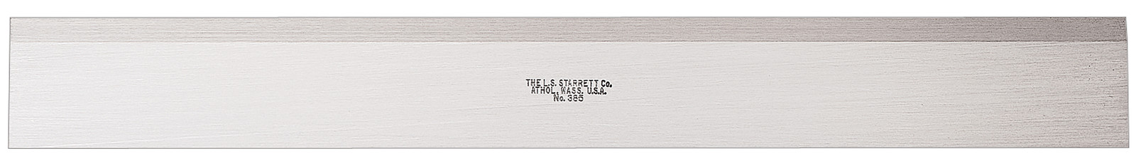 Steel Straight Edge, 12"Long, 11/64"Thick, 1.4"Wide, 1 Edge Straight, 1 Beveled