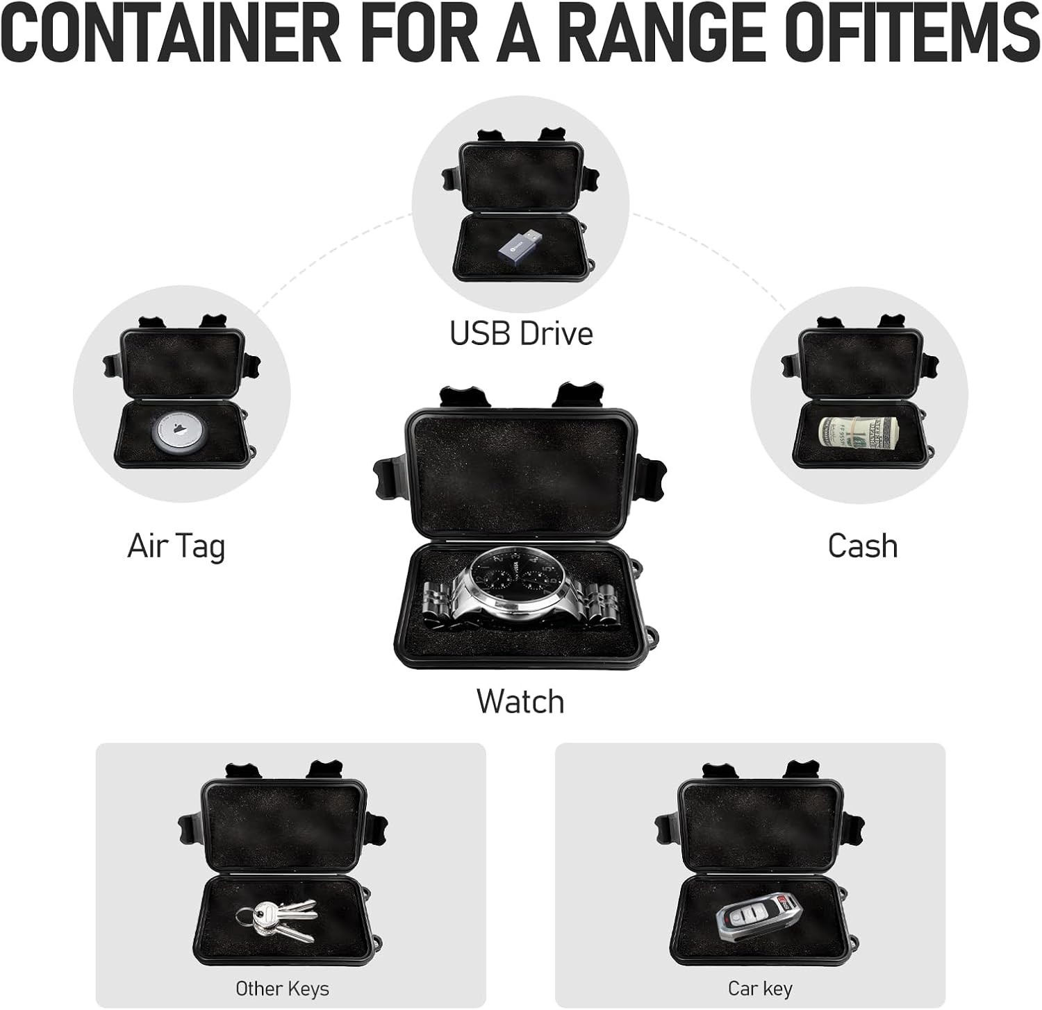 Magnetic Key Box,Magnet Key Holder Under car,Hide a Key Magnetic Regular