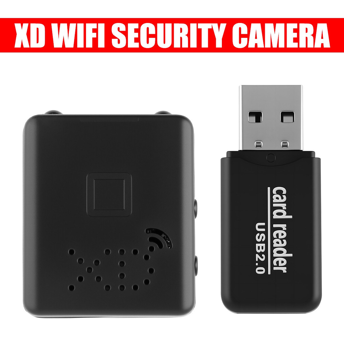 Small WiFi Security Camera 1080P No Battery Plug & Play Indoor Office