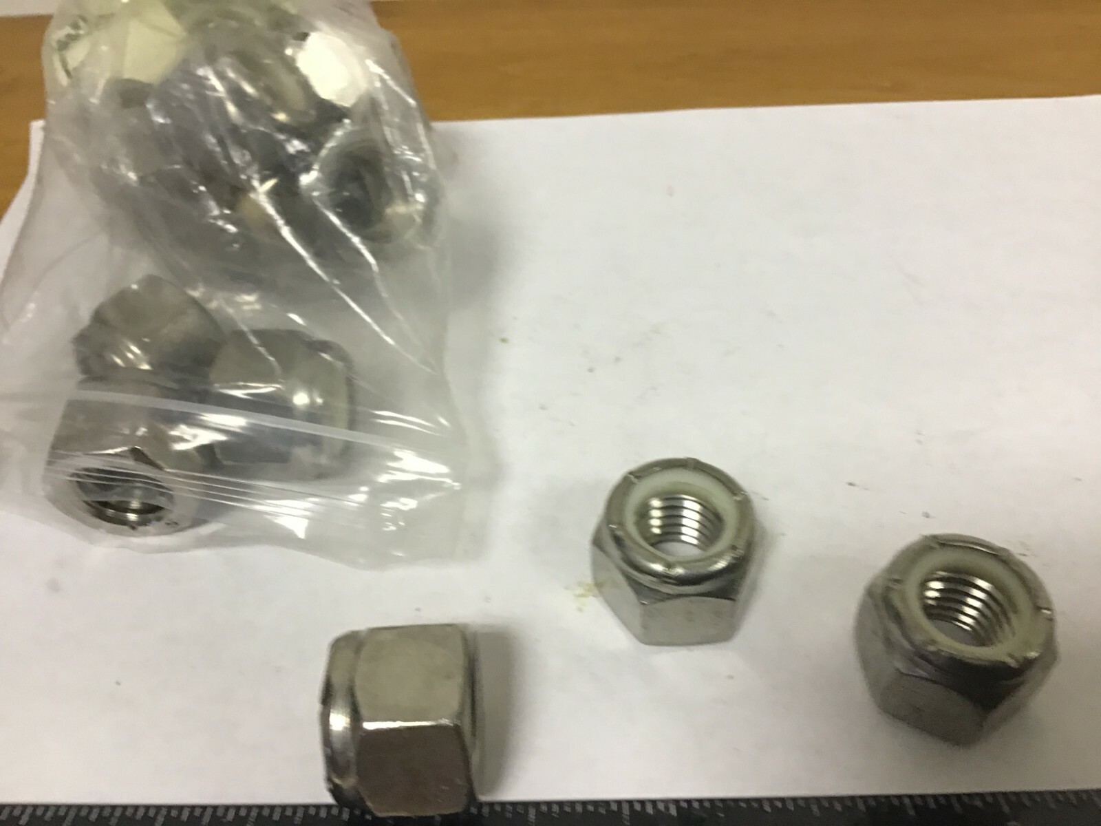 New Qty (10) 5/8-11 Stainless Steel Nylon Insert Lock Nuts