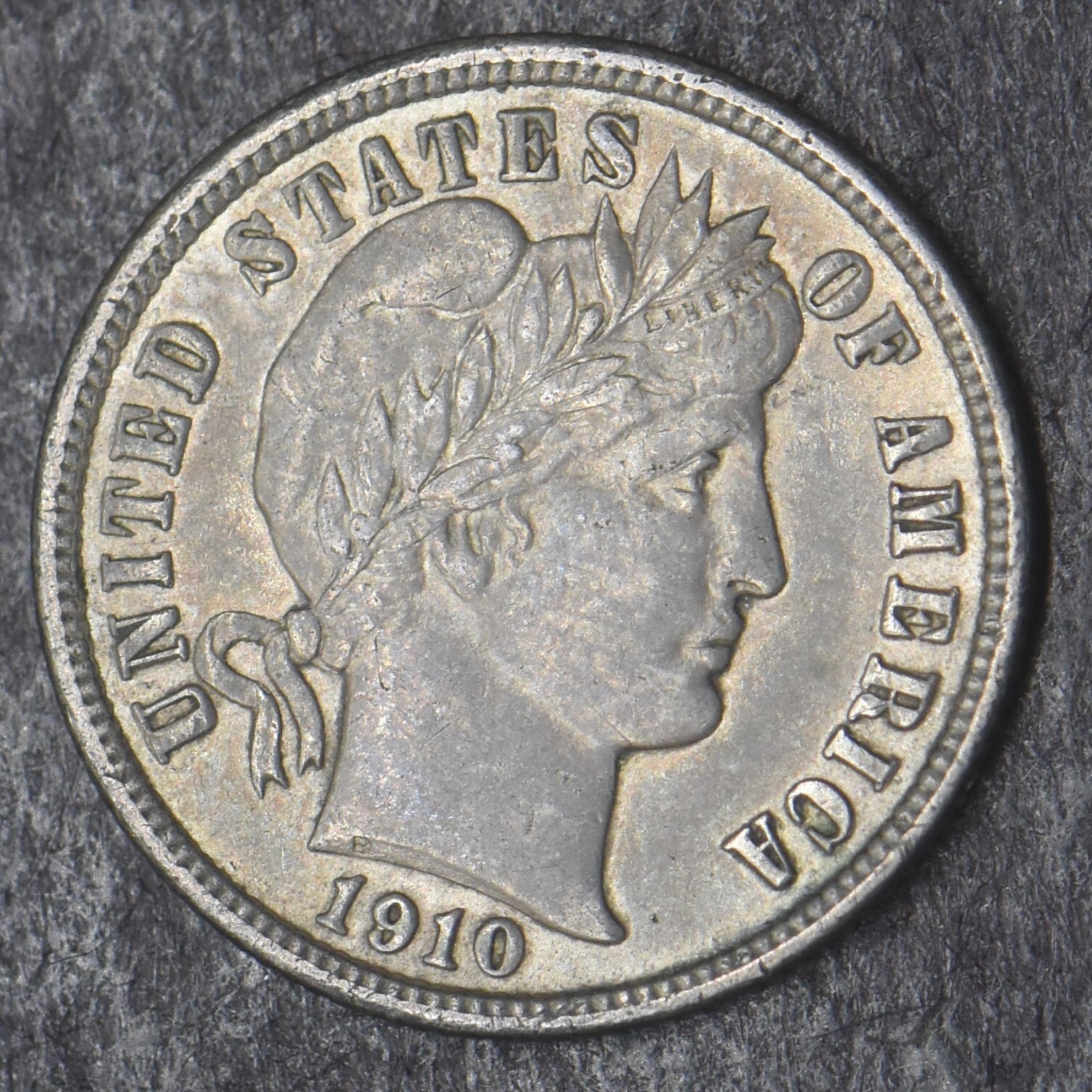 1910-P "High Grade" Barber Silver Dime 10C - COINGIANTS -